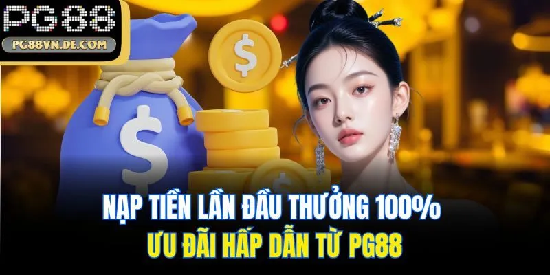Nạp Tiền Lần Đầu Thưởng 100% - Ưu Đãi Hấp Dẫn Từ PG88